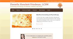 Desktop Screenshot of daniellehfriedmanlcsw.com