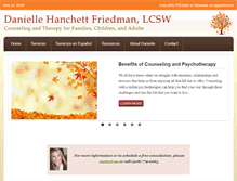 Tablet Screenshot of daniellehfriedmanlcsw.com